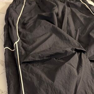 BDG Urban Outfitters Black Joggers cargo pants with White Piping size L